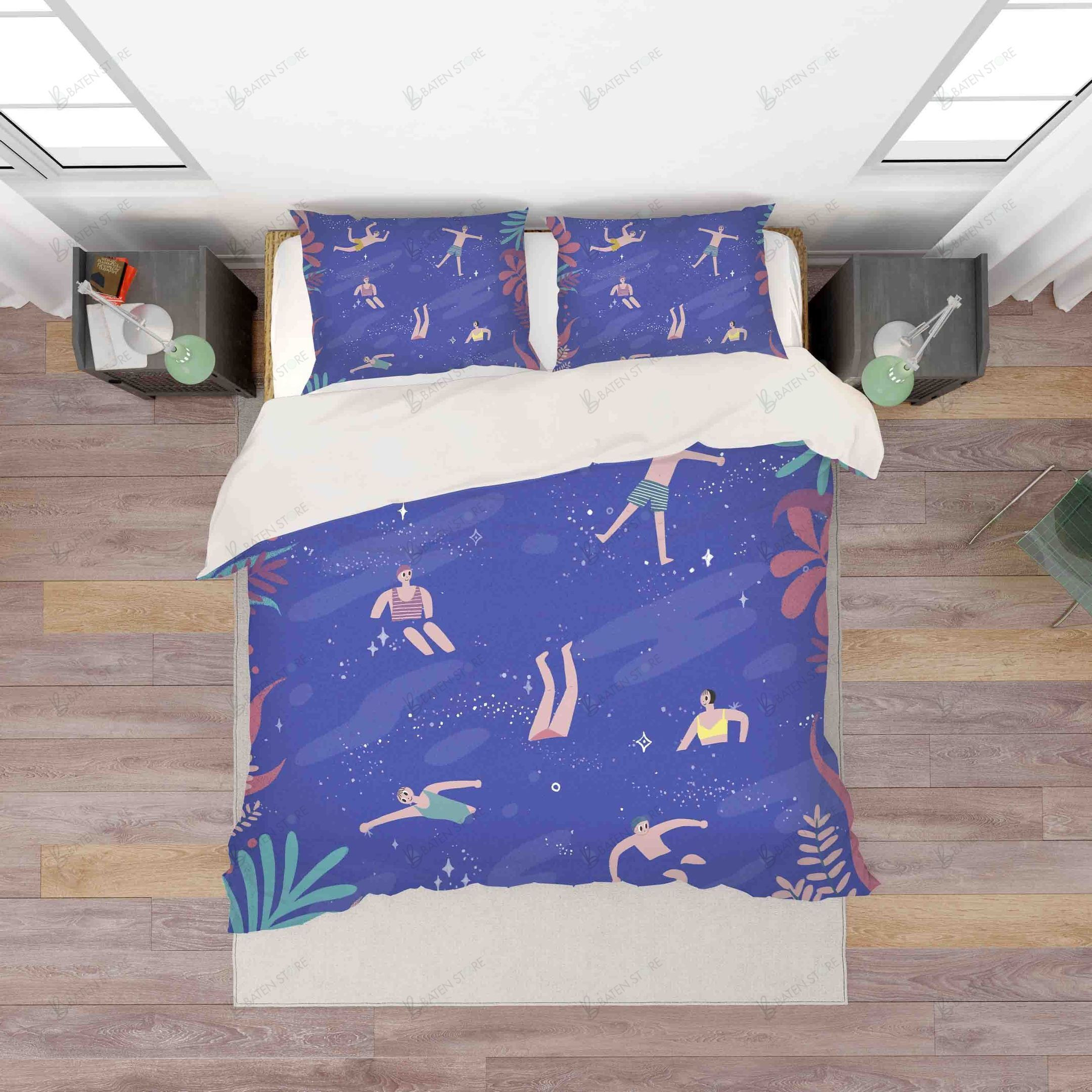 3d blue crab bed sheets duvet cover bedding set perfect for birthday christmas thanksgiving presents 8q4wk