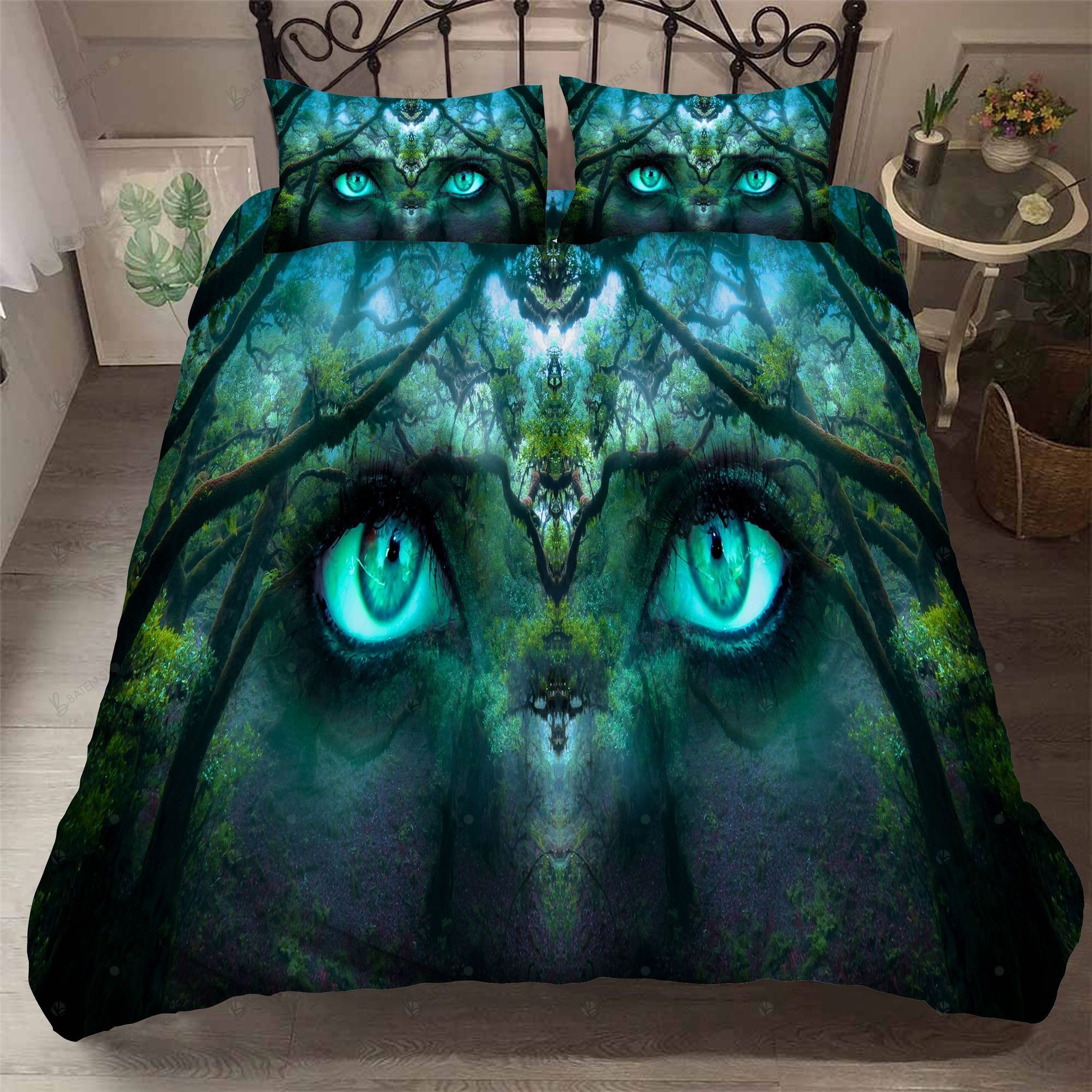 3d blue elf cat bedding set with sheets and duvet cover perfect presents for birthdays christmas and thanksgiving oezji