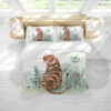 3d tiger plants bedding set with duvet cover perfect presents for birthdays christmas and thanksgiving cewod