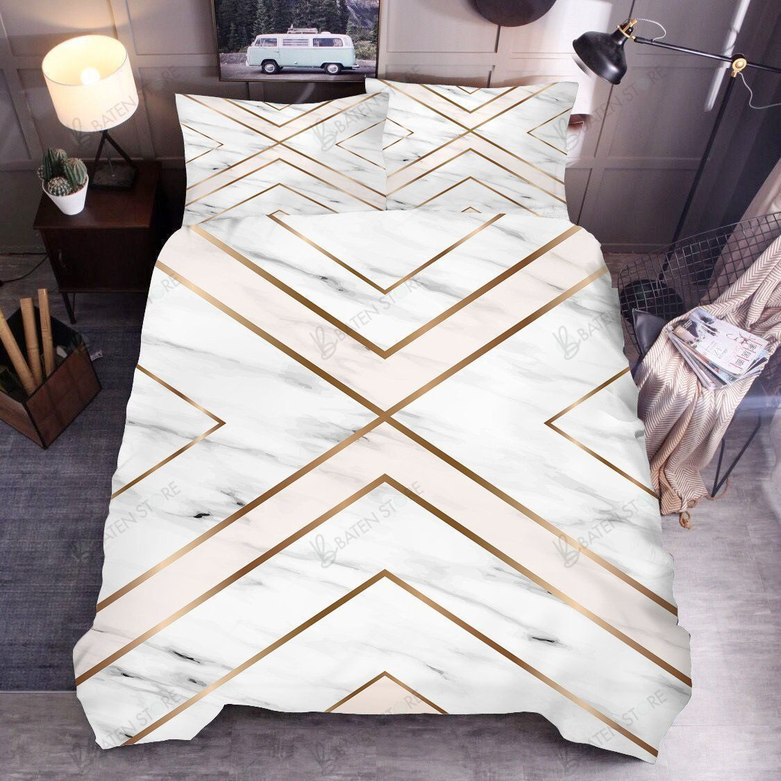 3d white marble bedding set with duvet cover perfect presents for birthdays christmas and thanksgiving 1l3aw