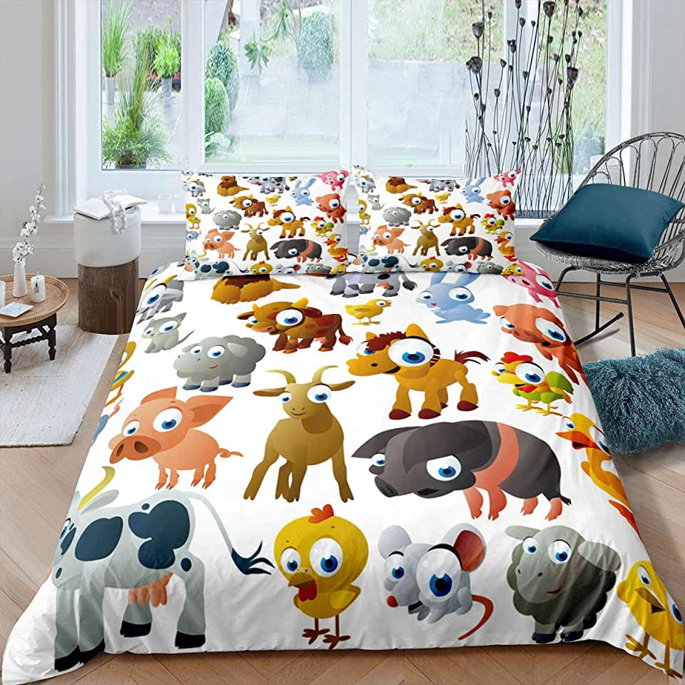 adorable animal print bedding sets with duvet covers and sheets qbokd