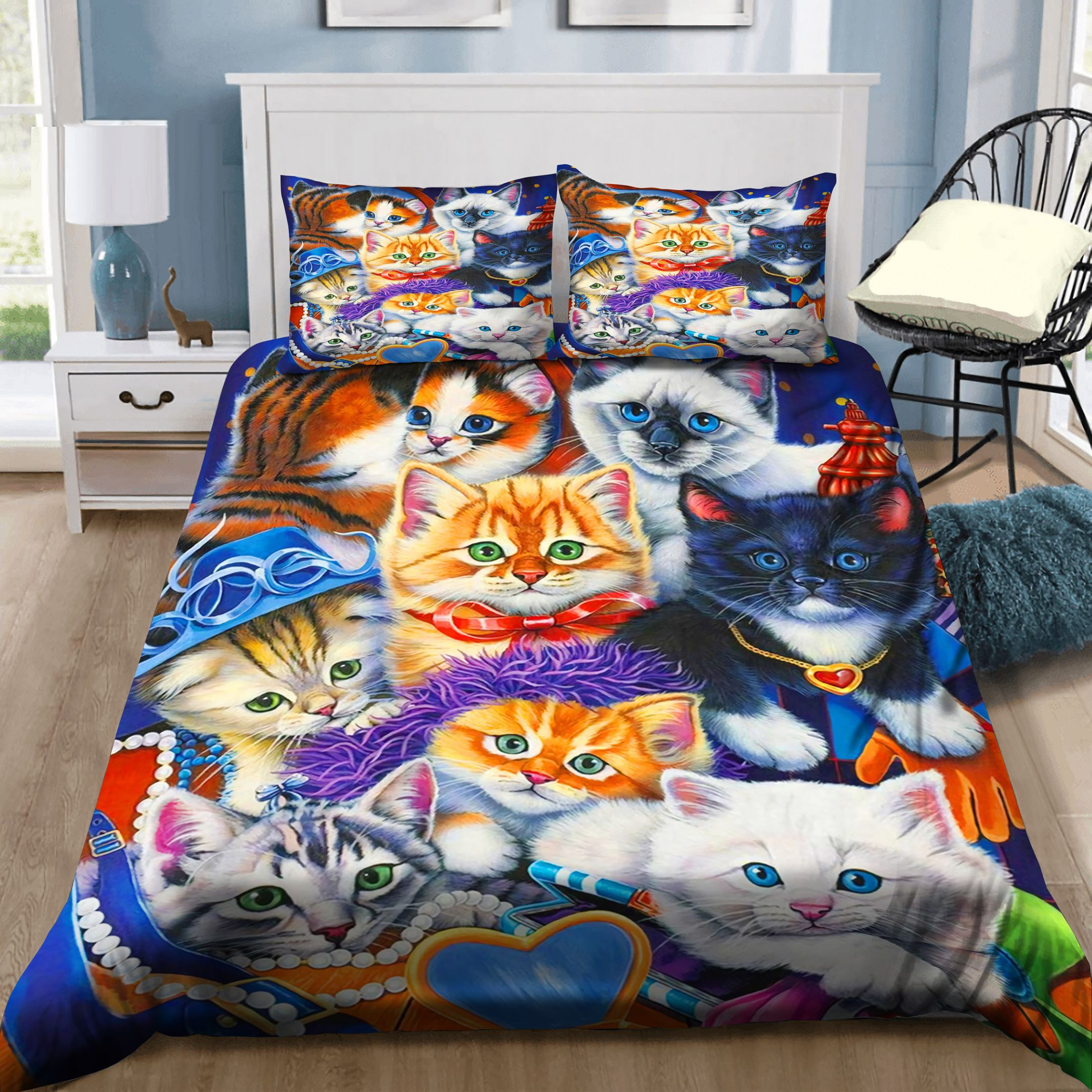 adorable kittens bed sheets duvet cover bedding collection 1oup6