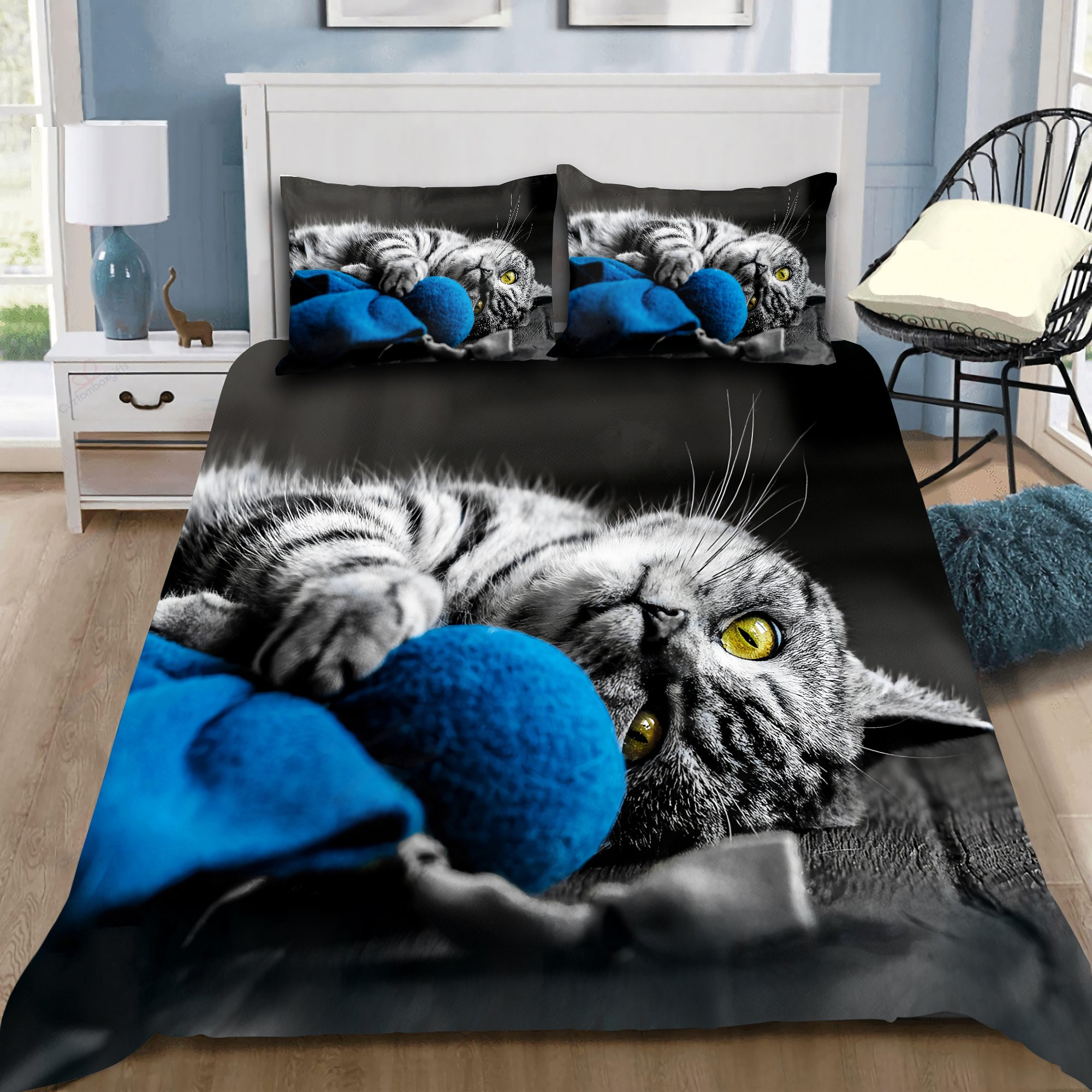 adorable kitty bed linens duvet cover quilt bedding ensemble m2zei