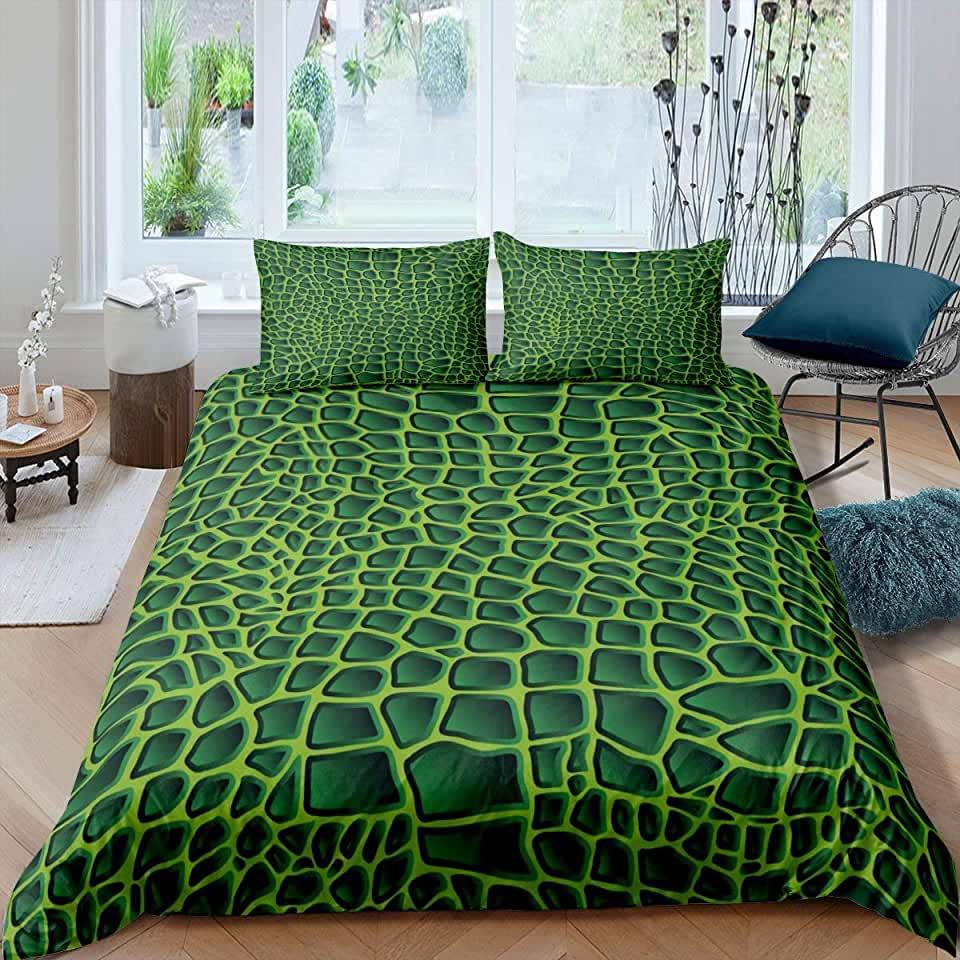 alligator texture sheet sets duvet cover bedding collections oi6oh