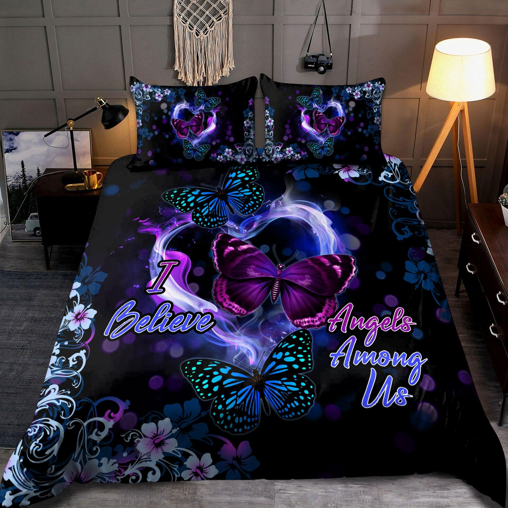 angelic butterflies duvet cover bed set jjxtn