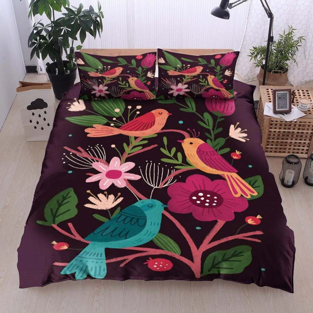 avian and floral bedding sets with duvet cover and sheets 0jdwj