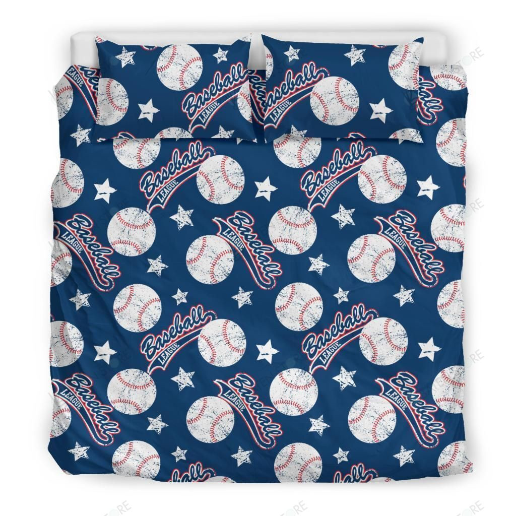 baseball league bed sheets duvet cover bedding set ideal for birthday christmas thanksgiving presents 5qk5w