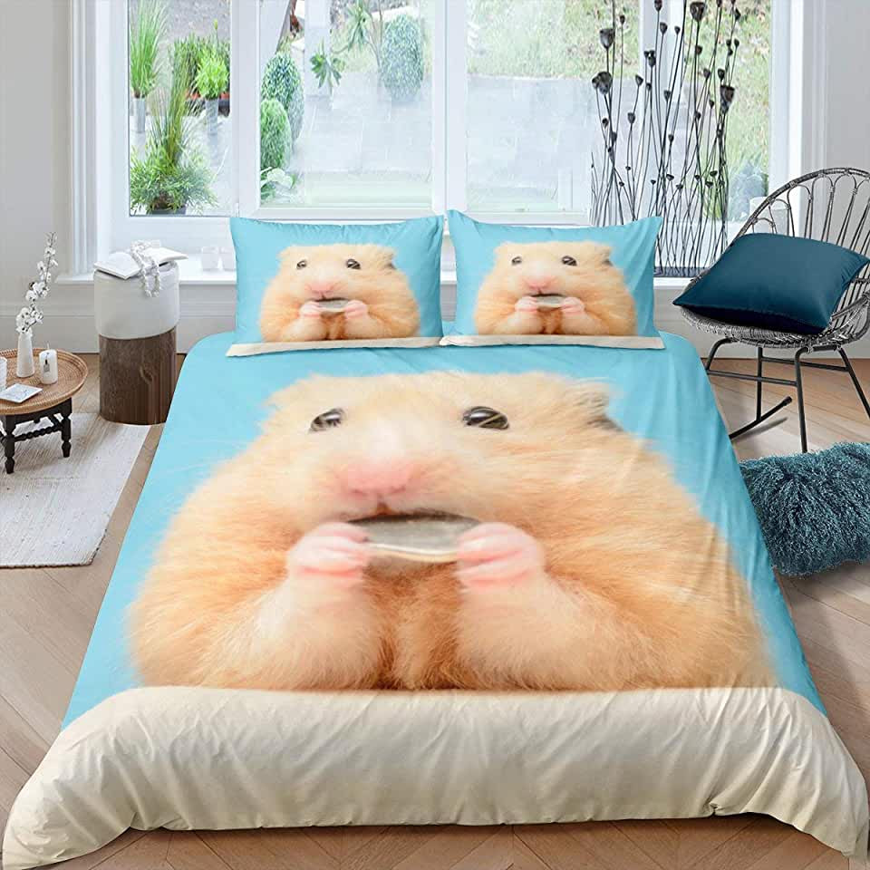 beautiful hamster bedding set with duvet cover and sheets y3hmu