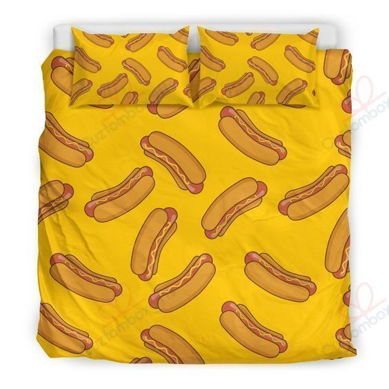 bed sheets set with hot dog design duvet cover for bedding zaqzc