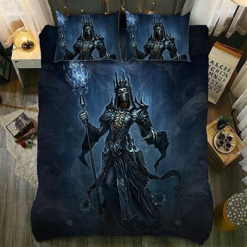 blue smoke skull bed sheets duvet cover bedding set perfect presents for birthdays christmas and thanksgiving ld8rt