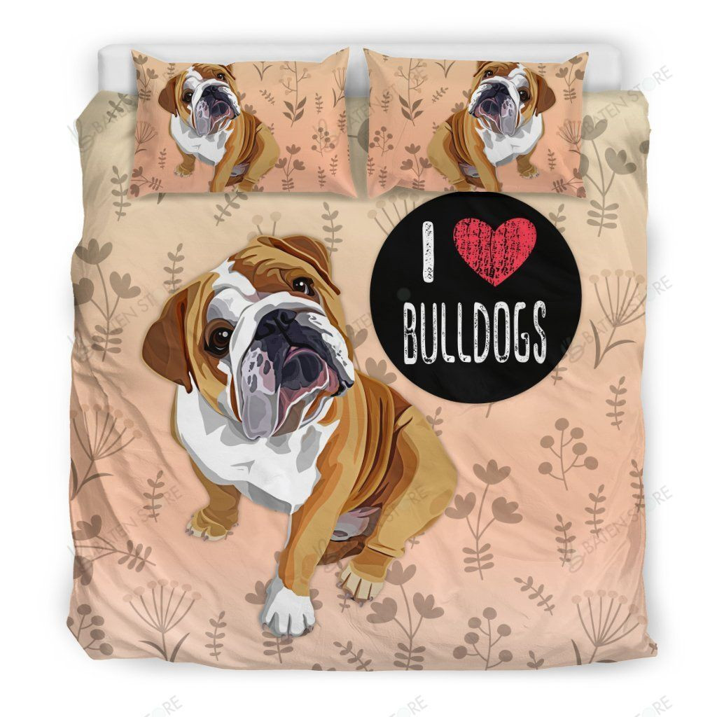 bulldogs bed sheets duvet cover bedding set perfect presents for birthdays christmas and thanksgiving sdybz