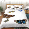 butterfly white bedding sets with duvet cover and sheets esfh1