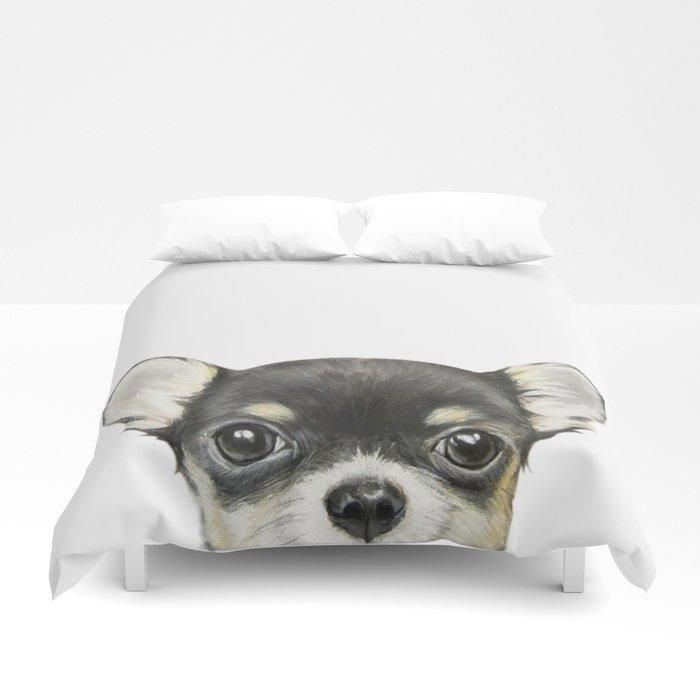 chihuahua face bed sheets duvet cover bedding set ideal presents for birthdays christmas thanksgiving efnuh