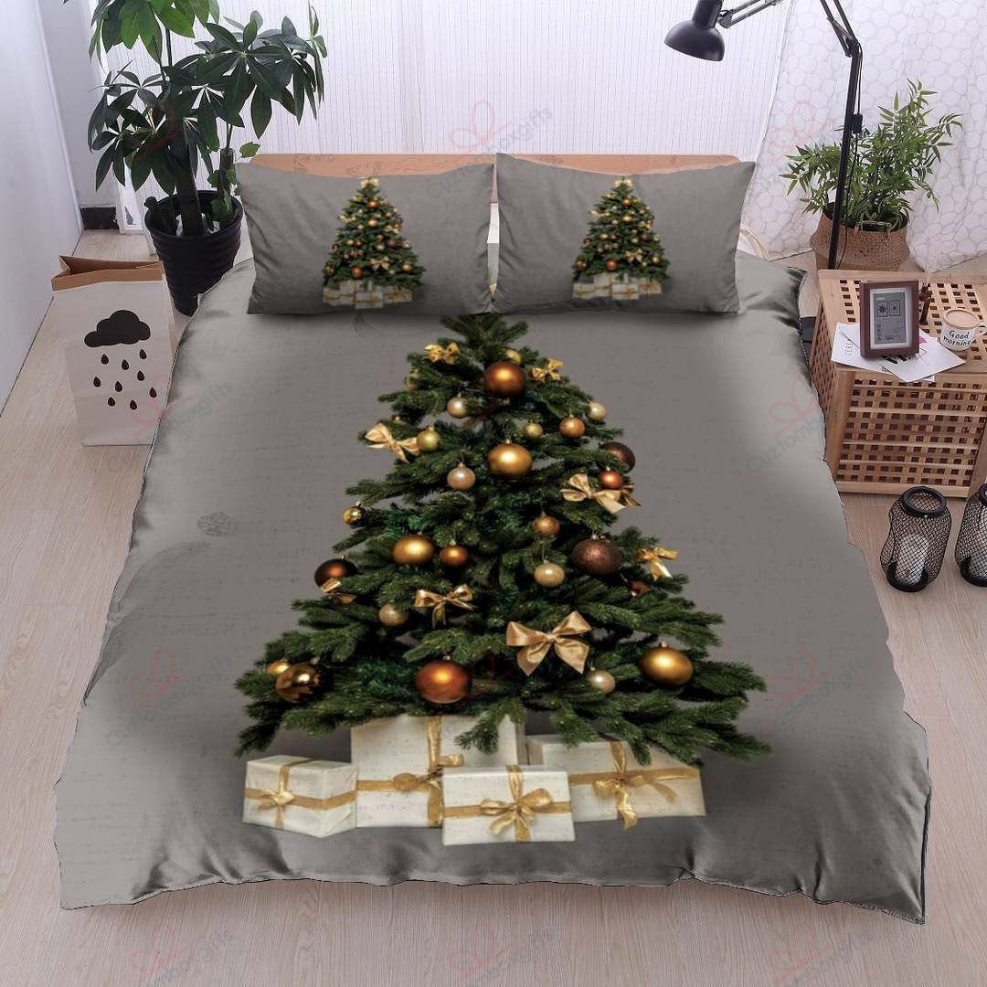 christmas tree bedding set with duvet cover perfect holiday gift option hjjac