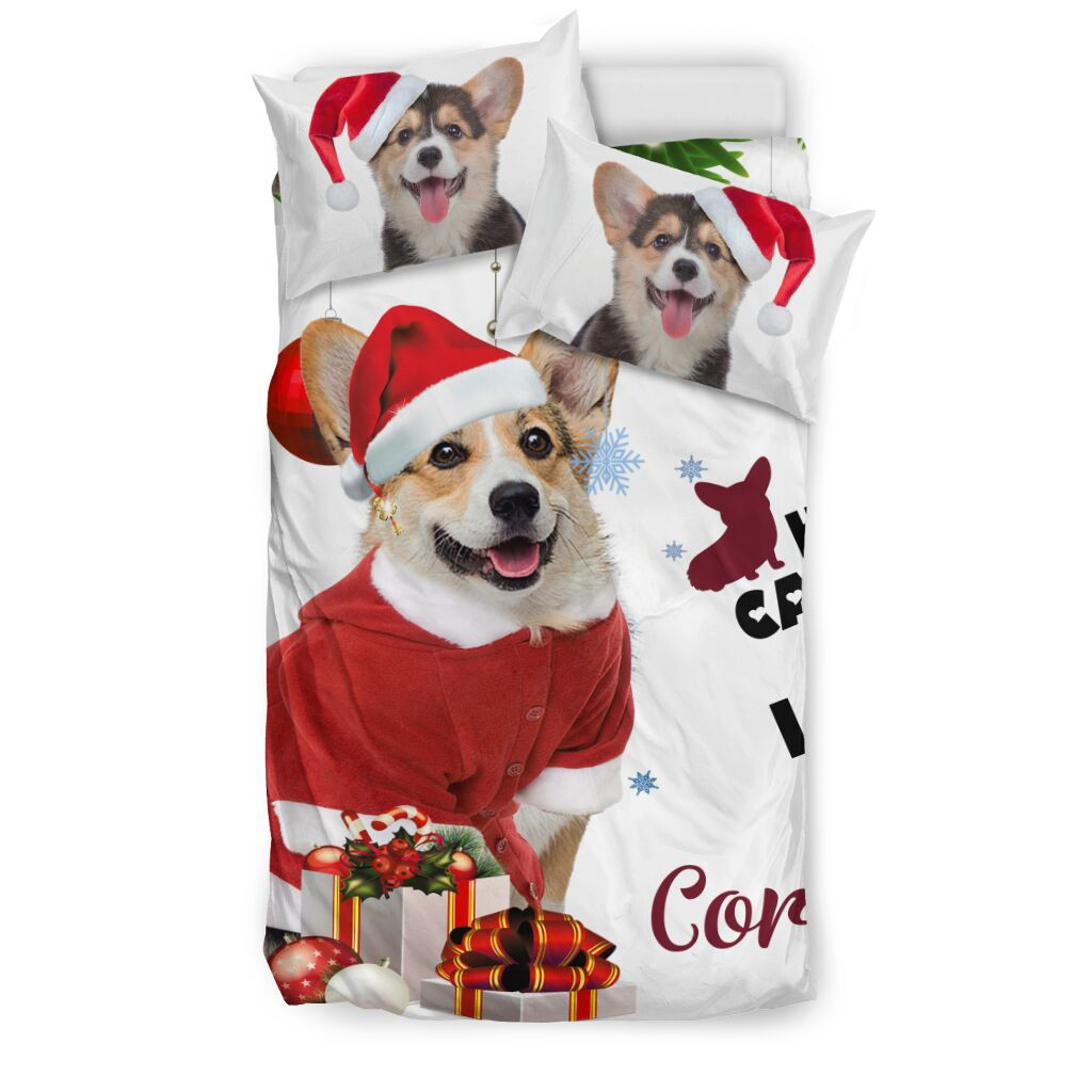 corgi dog christmas keep calm and love bedding set cotton bed sheets spread comforter duvet cover bedding sets wtn1h