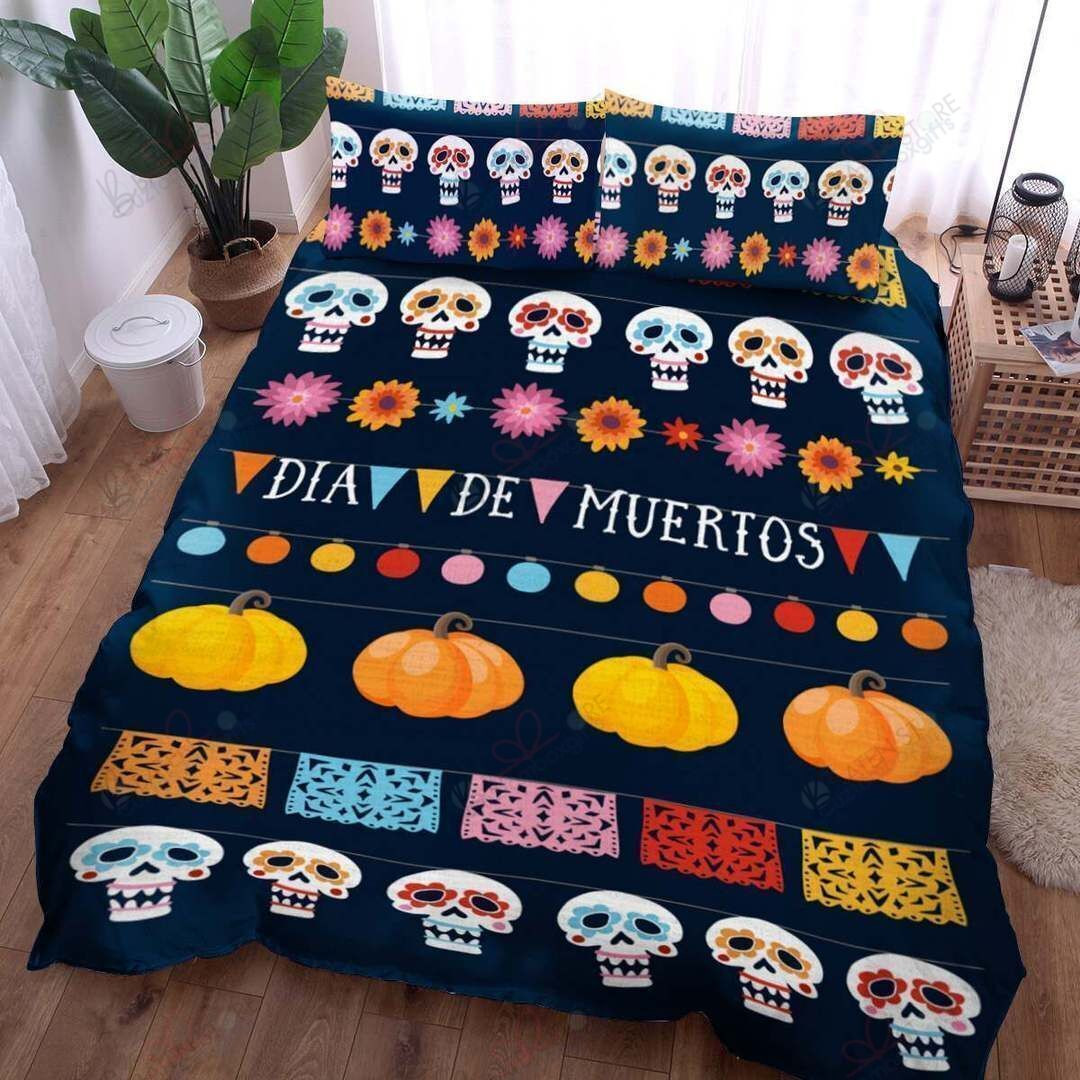 day of the dead bedding set with sheets and duvet cover perfect presents for birthdays christmas and thanksgiving vyt4v