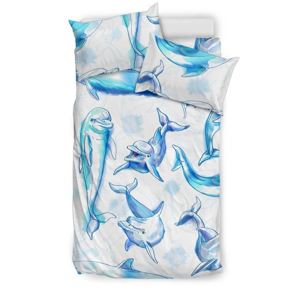 dolphin bed sheets set duvet cover bedding collection ggpi5