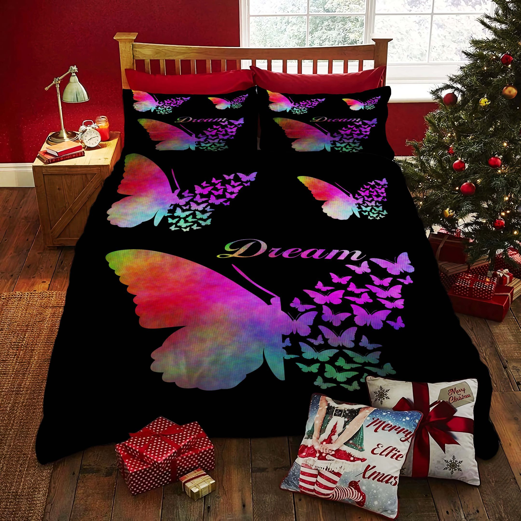 dream butterfly bed sheets duvet cover bedding set ideal presents for birthday christmas thanksgiving xlydt