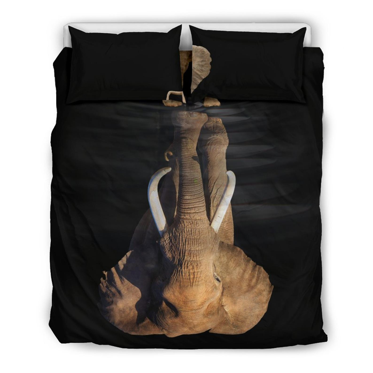 elephant black bedding sets with duvet cover and sheets uqj1d