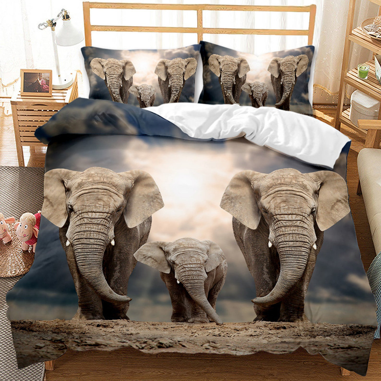 elephant family bed sheets duvet cover bedding collections tecll