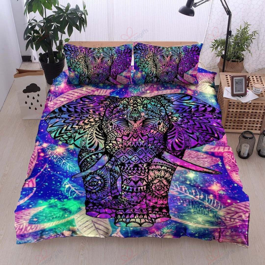 elephant print bedding ensemble with duvet cover and sheets 7xd7w