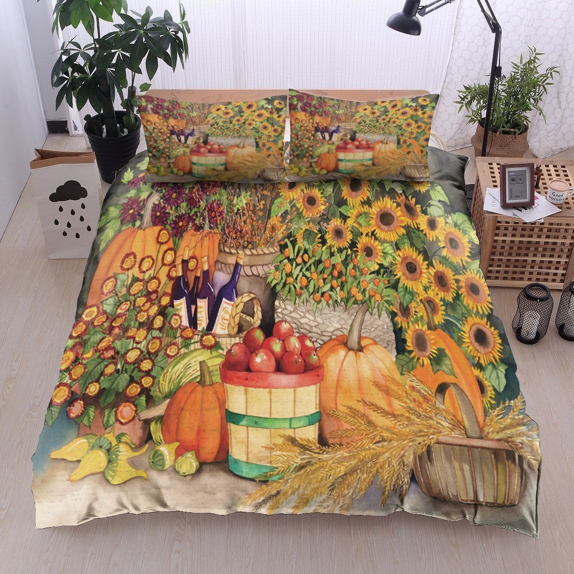 farmers market bed sheets duvet cover bedding set perfect presents for birthdays christmas and thanksgiving pveok