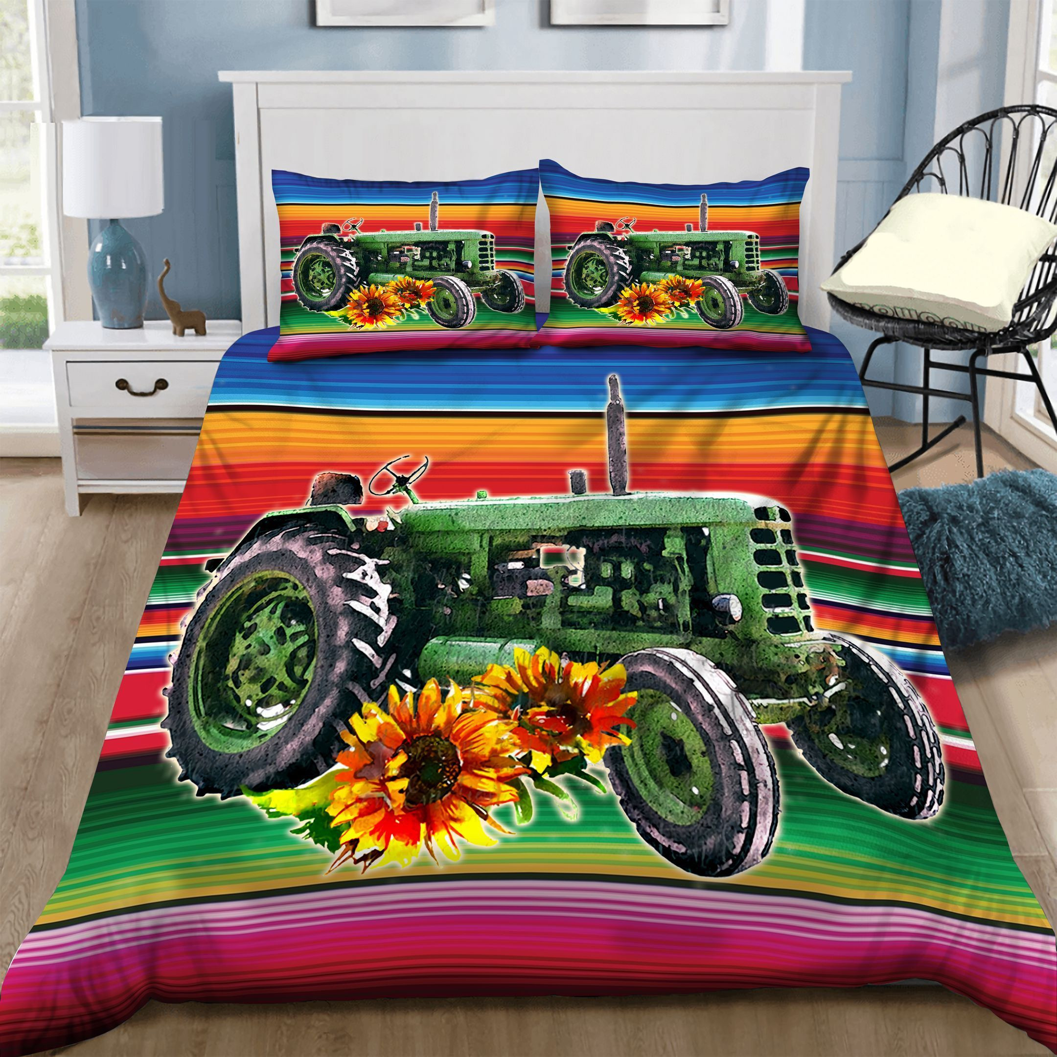 farmers tractor bedding set perfect presents for birthdays christmas and thanksgiving wgxtu