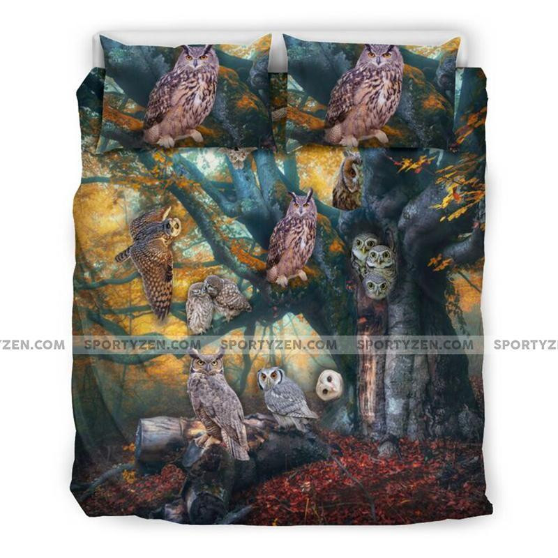 father day gift owl duvet cover bedding set ez0pv