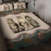 feline bed linens quilt coverlet bedding ensemble zn2bi