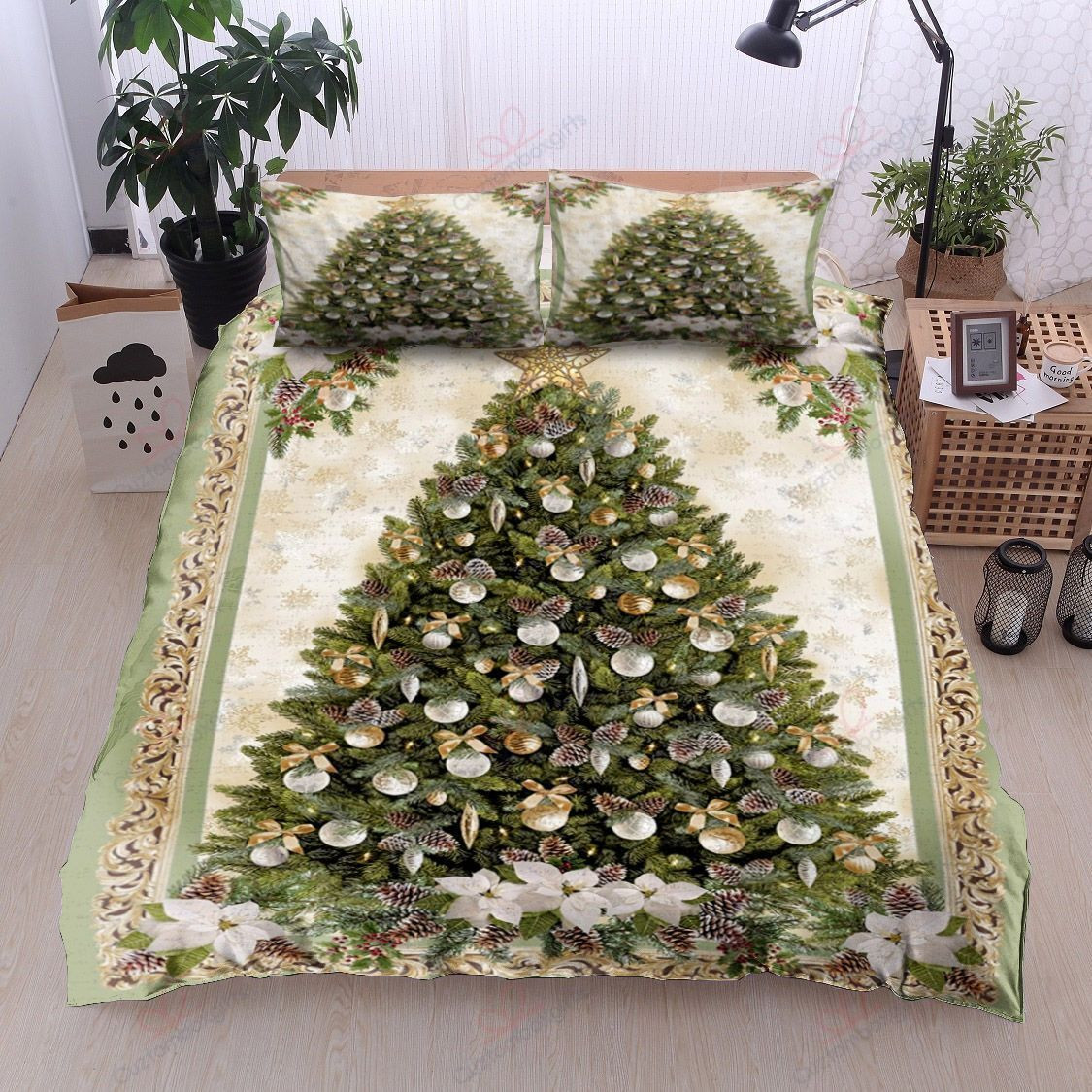 festive christmas tree bedding set perfect presents for the holiday season mfvev