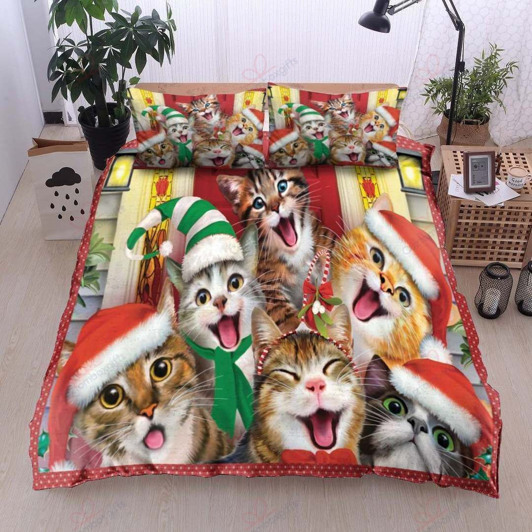 festive feline bed sheets duvet cover bedding collections l6mng
