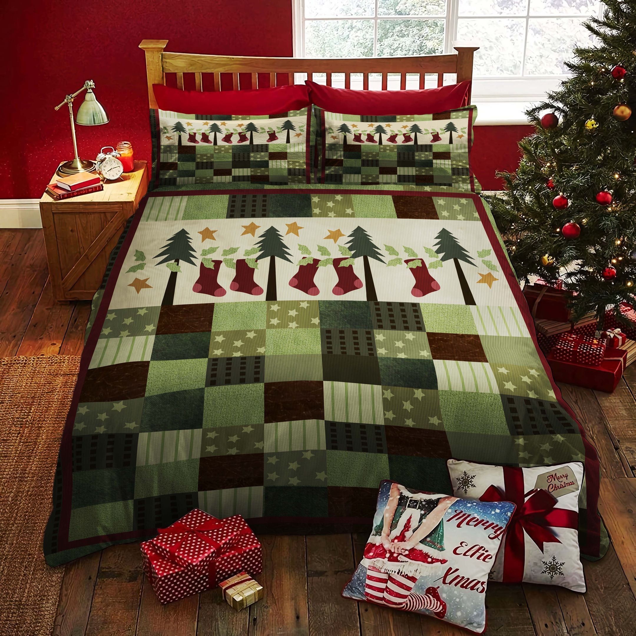 festive holiday bedding set perfect for birthday and thanksgiving gifts dsvlb