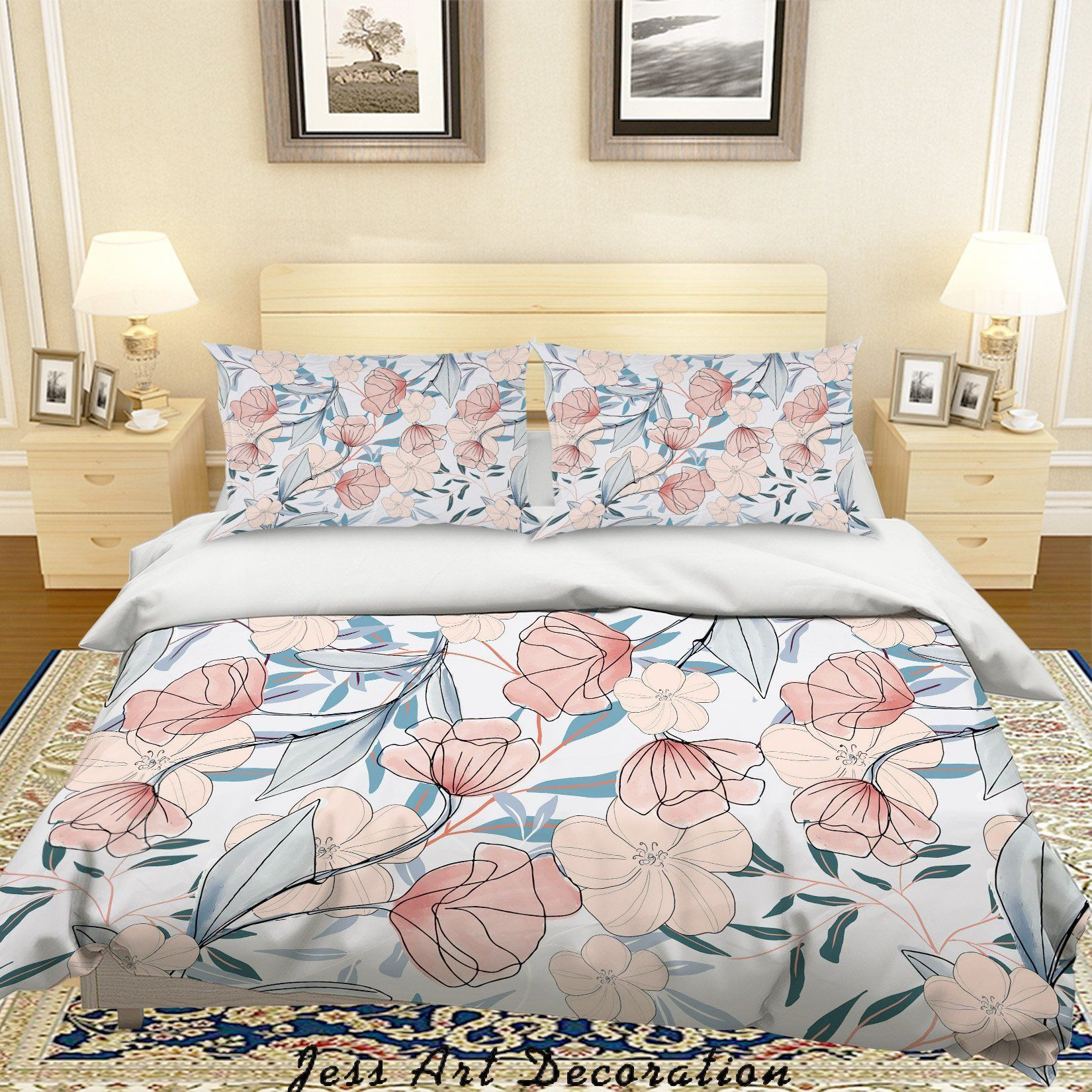 floral print bed sheets duvet cover bedding set ideal presents for birthdays holidays and special occasions qaq5c