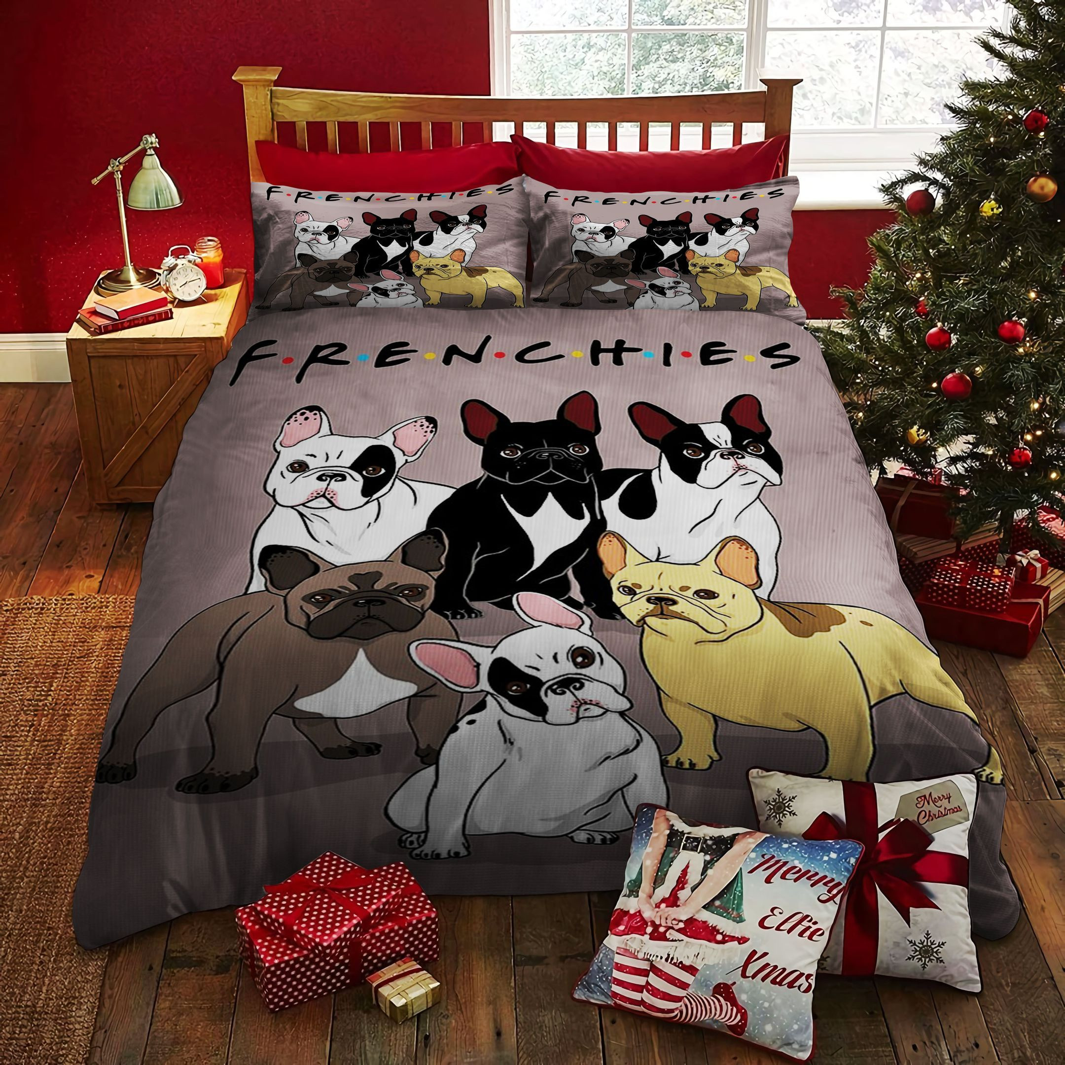 french bulldog bedding set with duvet cover perfect gifts for birthdays christmas and thanksgiving oc02u