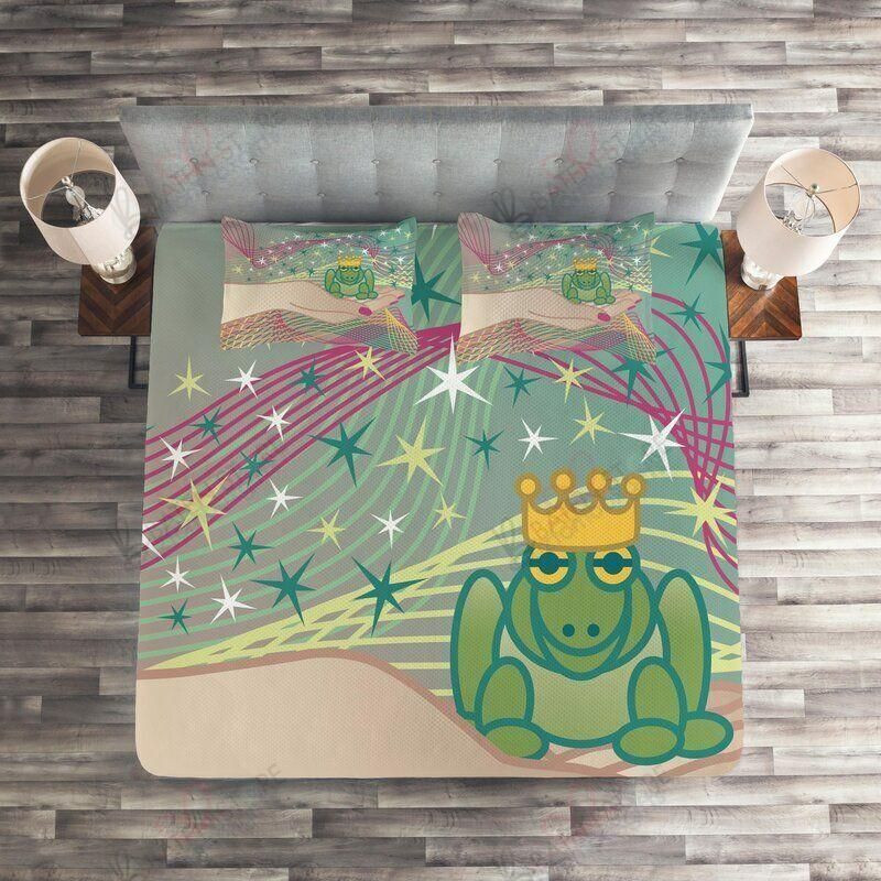 frog prince bed sheets duvet cover bedding set perfect presents for birthdays christmas and thanksgiving rtfiz