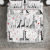 giraffe pair bed linens duvet set bedding collection ideal presents for birthdays holidays festivities ozxkm