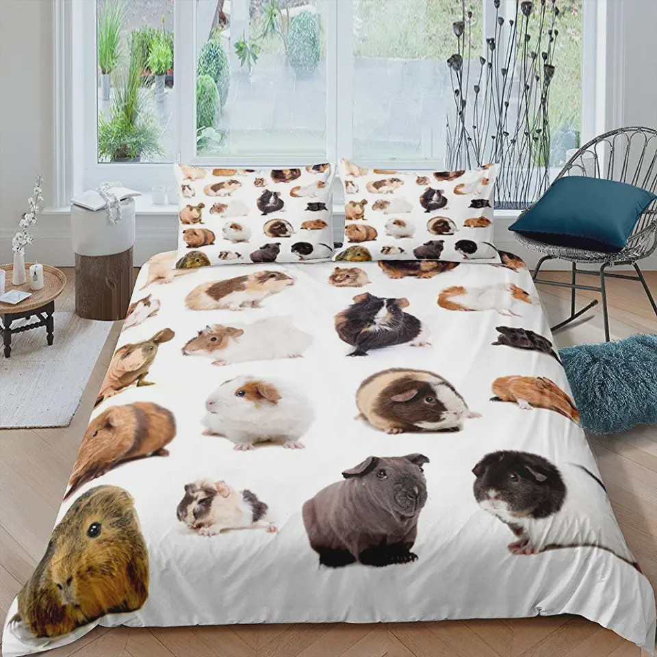 guinea pigs adorable bed sheet duvet cover bedding collections i0yor