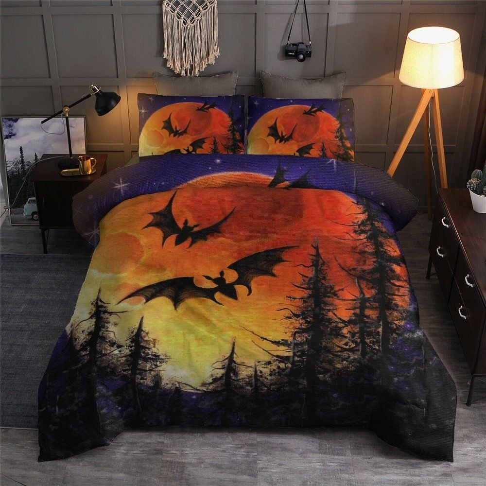 halloween night bed sheets duvet cover bedding set perfect presents for birthdays christmas and thanksgiving gjtyz