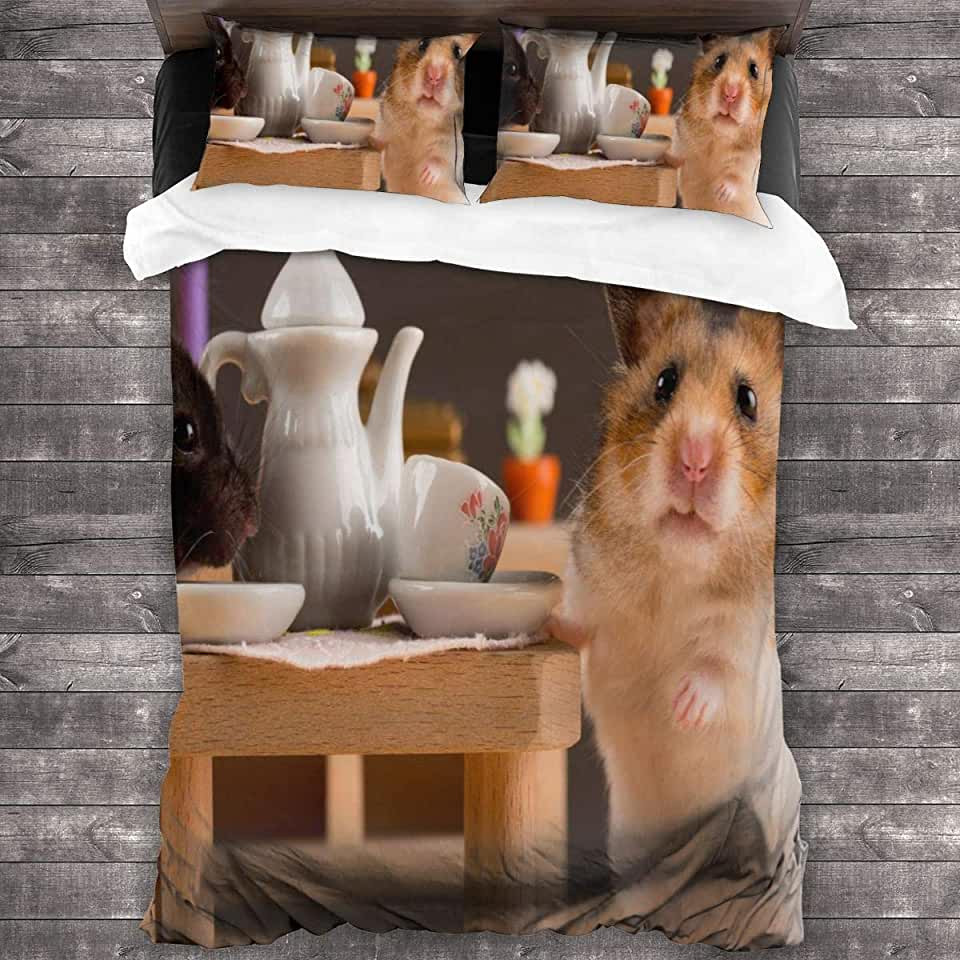 hamster themed bed sheet duvet cover bedding sets at1jq