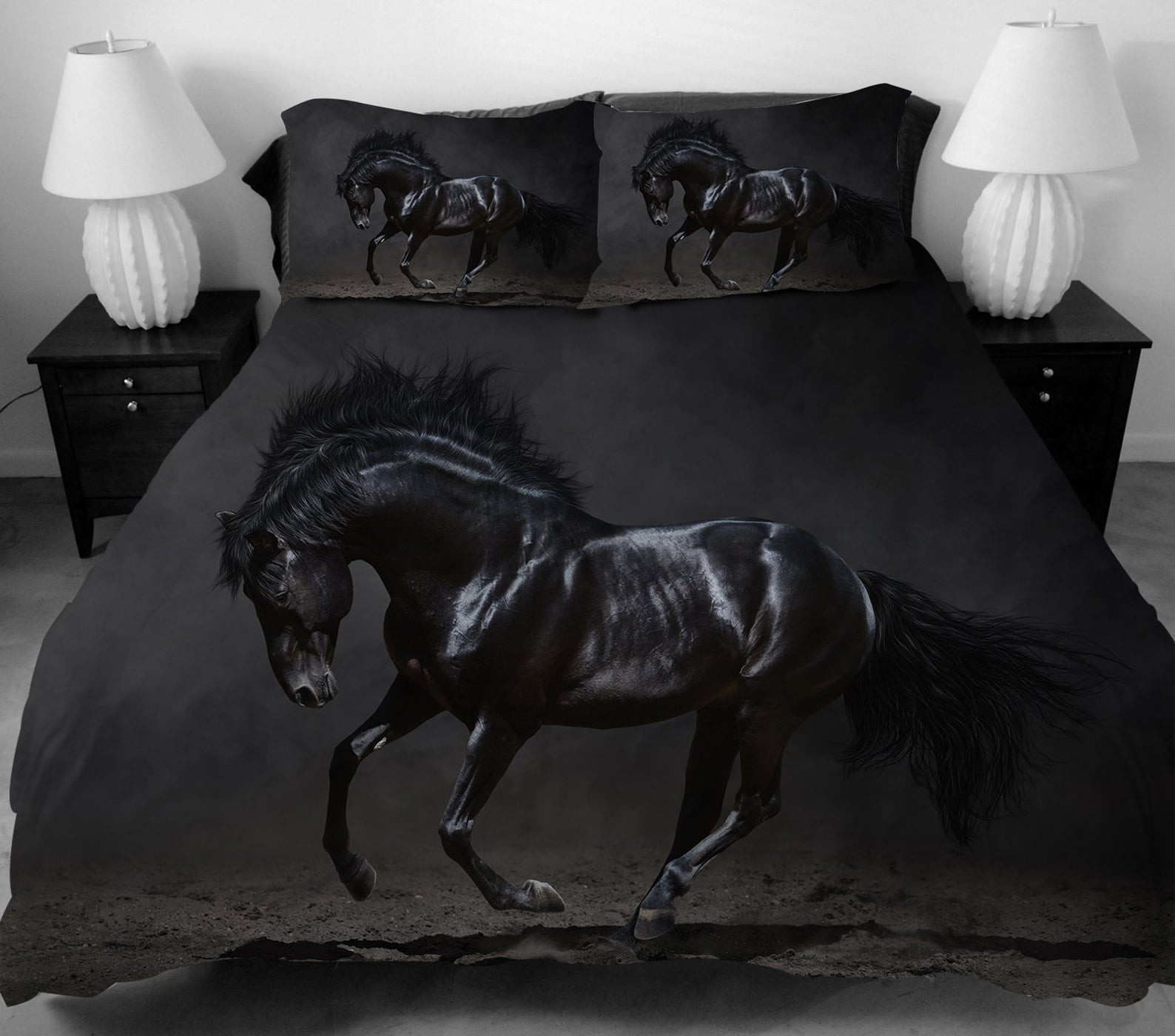 horse 3d bed sheets duvet cover bedding set collection jn4bu