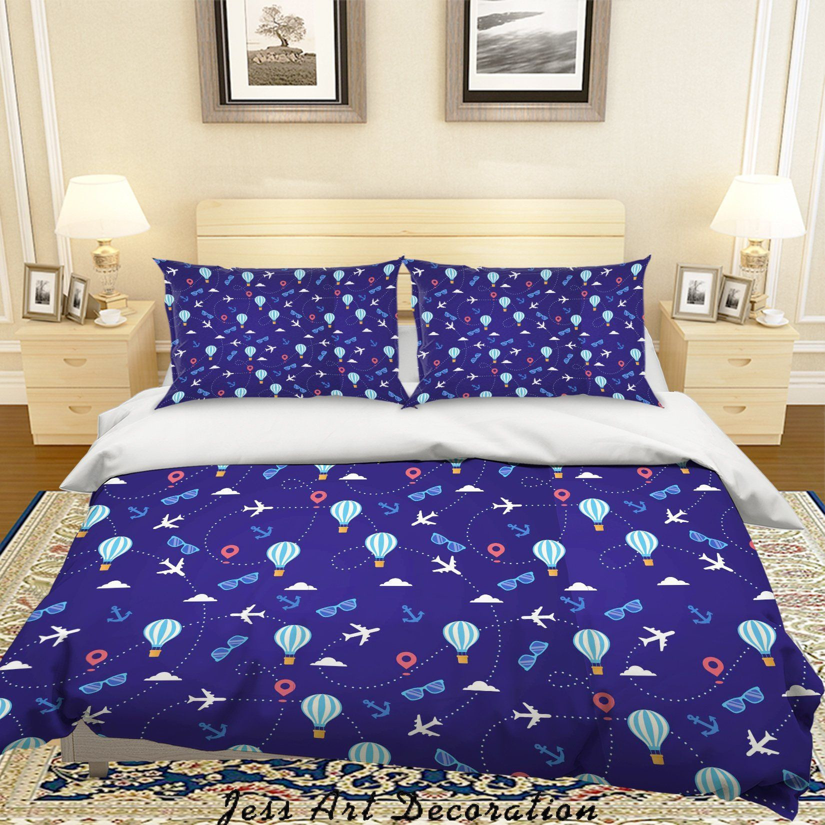 hot air balloon bedding set perfect presents for birthdays christmas and thanksgiving bpqqr