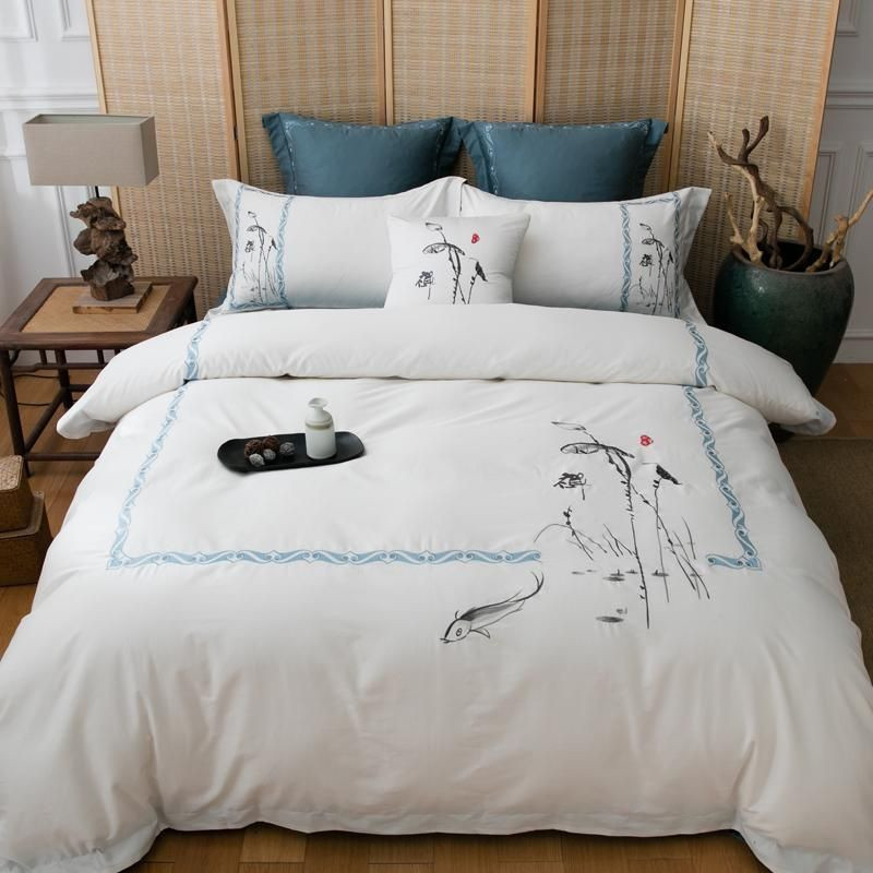 japanese inspired bedding set with duvet cover and bed sheets gtwdz