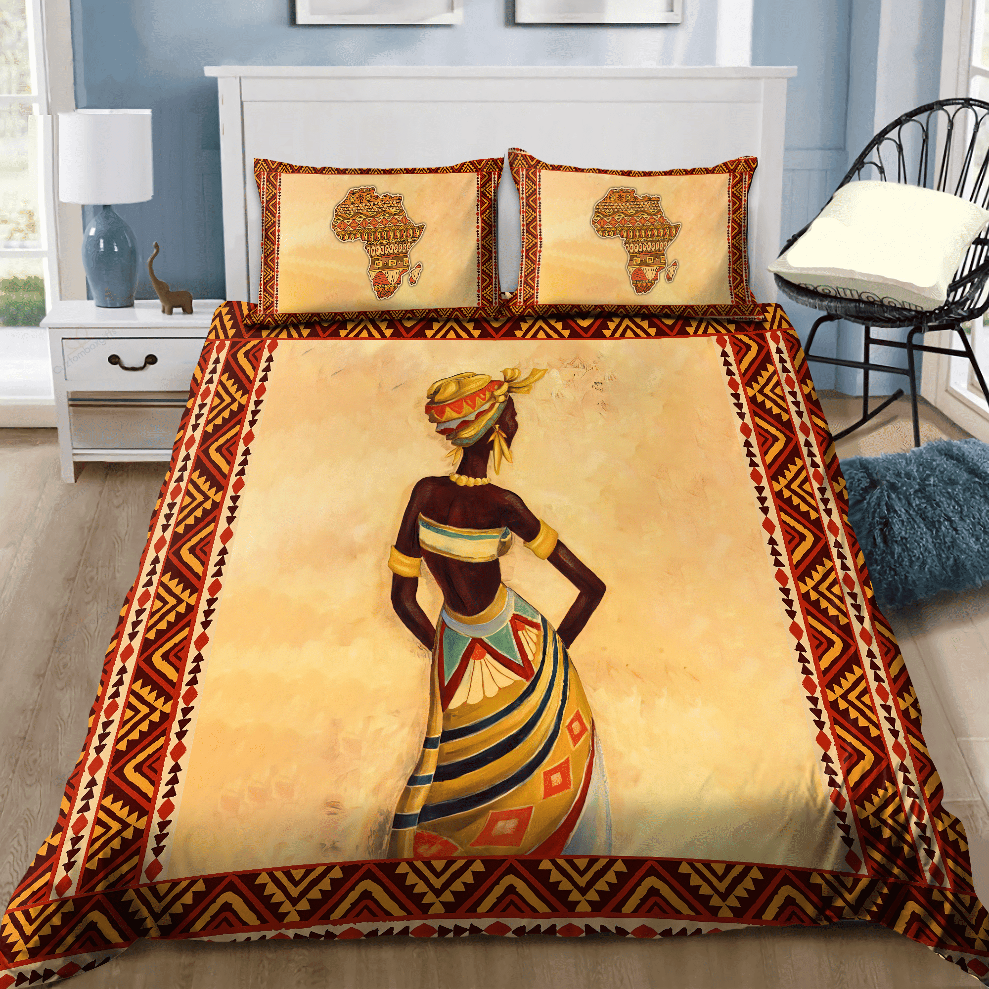 juneteenth african women duvet cover bedding ensemble gpctq