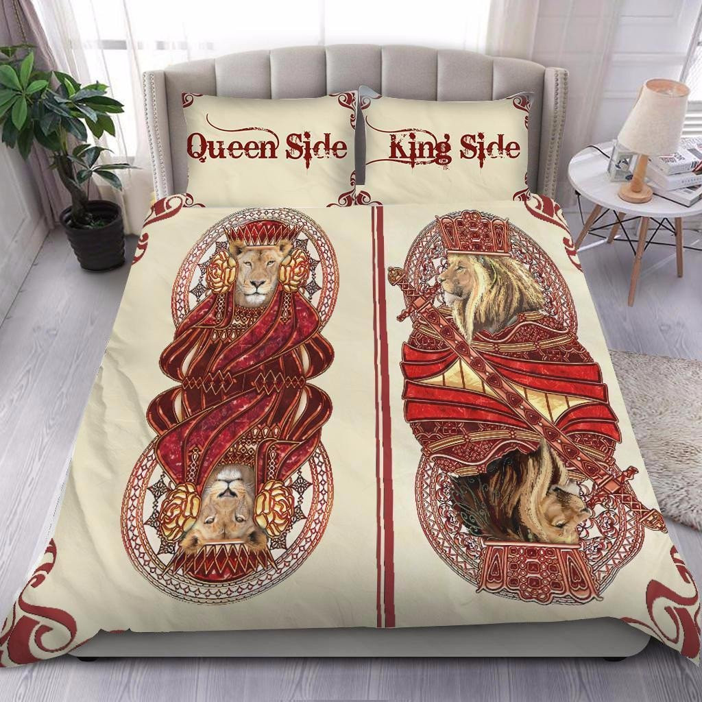 king queen lion poker duvet cover bedding set lion poker bedding set edhlv