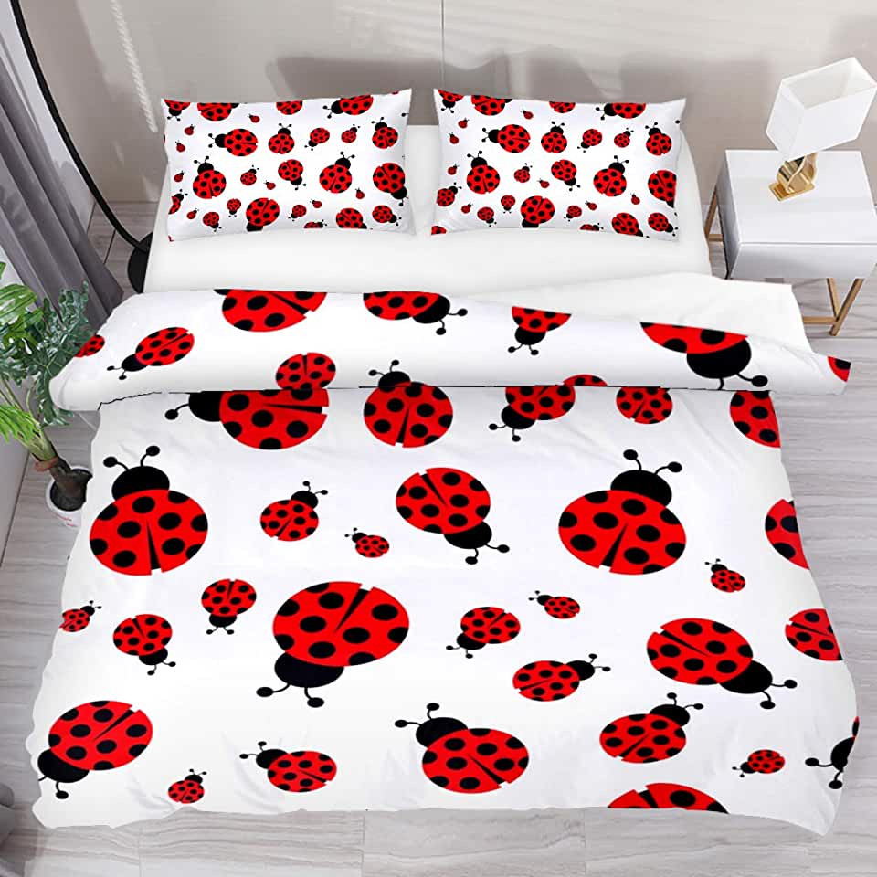 ladybug design bed sheet duvet cover bedding collections sfkgp