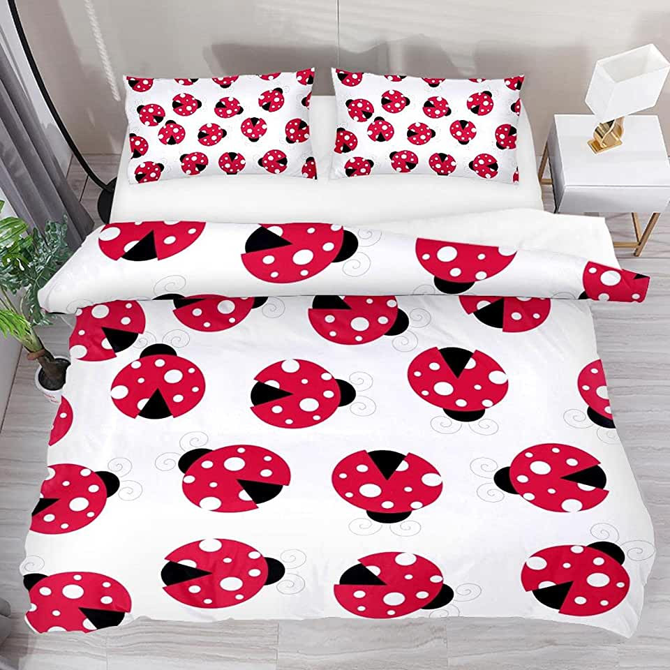 ladybug print bed sheet duvet cover bedding collections 50e7e