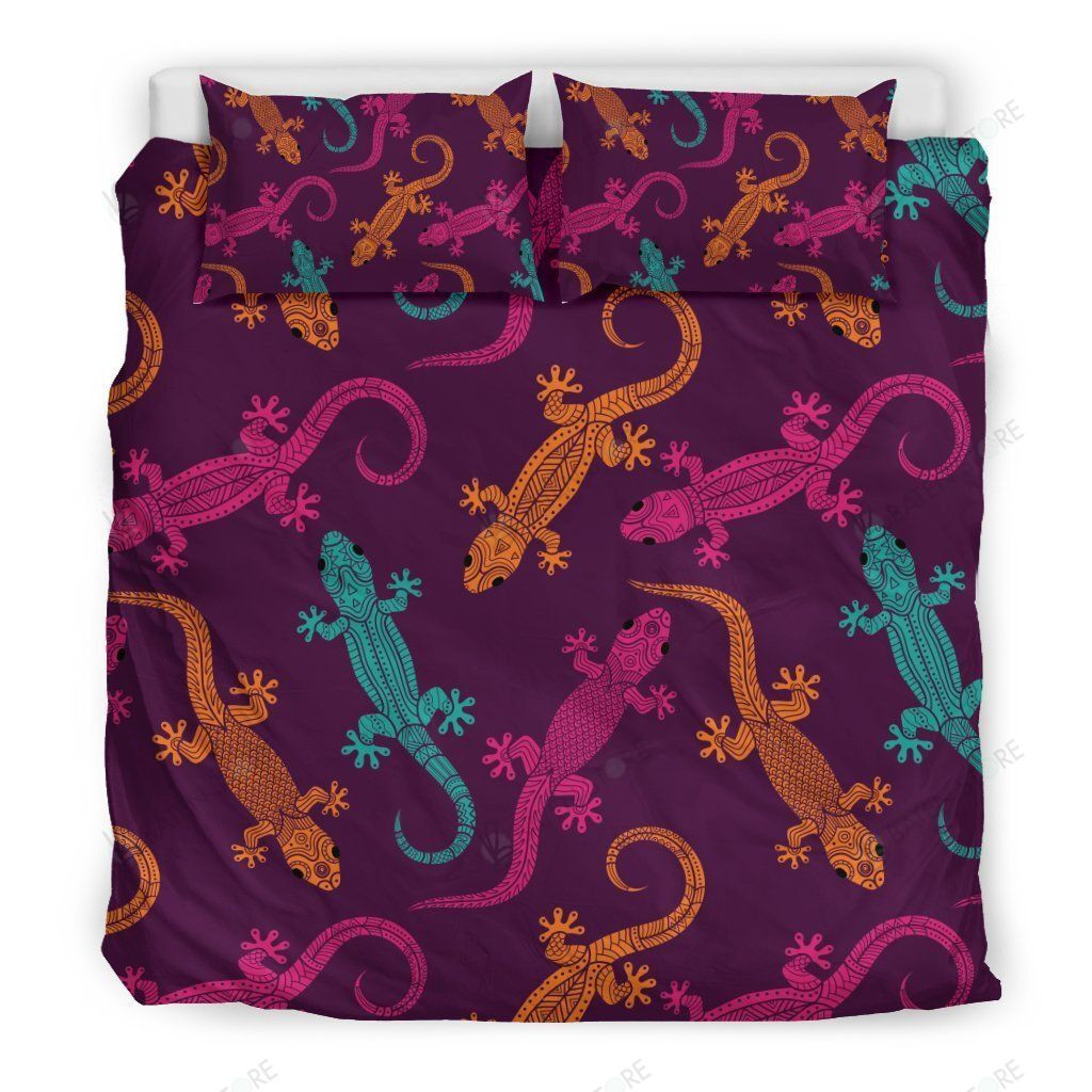 lizard print bed sheets duvet cover bedding set perfect presents for birthdays holidays and special occasions ntgqr