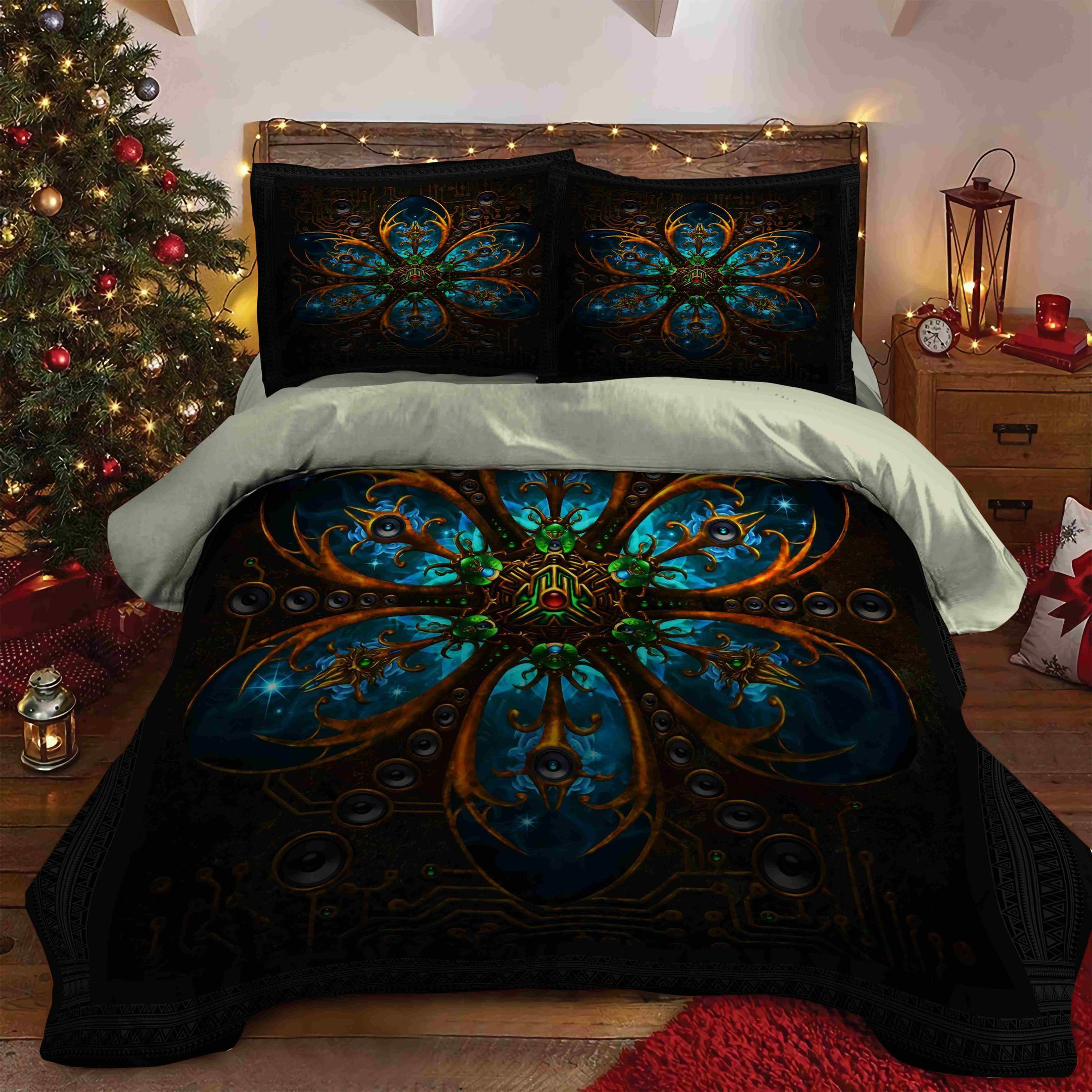 mandala floral bed sheets duvet cover bedding ensemble dasga