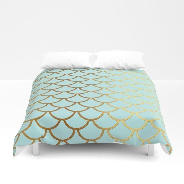 mermaid scale bedding set perfect presents for birthdays christmas and thanksgiving dydat