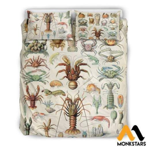 ocean crustaceans bedding set perfect for birthday christmas and thanksgiving gifts mqsdl